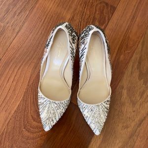 New with box Vince Camuto Imagine Women’s Im-Ova Dress Pump, Soft Gold, 7.5M